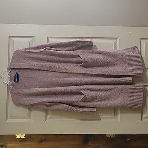 Calvin Klein Long Pink Cardigan Sweater Size SP/CH